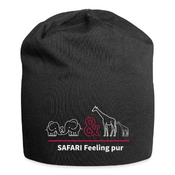 Safari - Jersey Beanie - black - Front