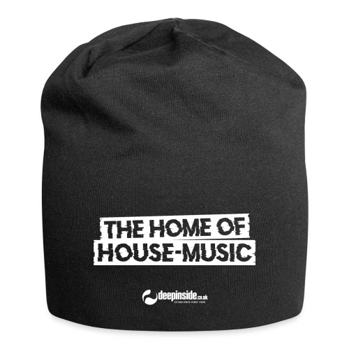 The home of House-Music since 2005 white - Jersey Beanie