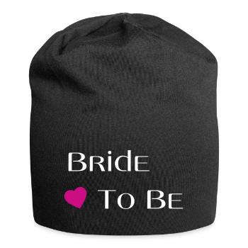 Braut in spe - Jersey-Beanie - Schwarz - Vorne