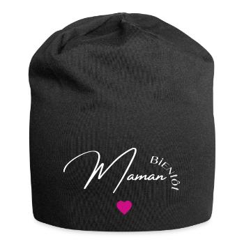 Bientôt maman - Bonnet en jersey - noir - Devant