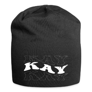 Funny Kay Groovy 4 Men Women Cool Kay Tie Dye - Jersey Beanie - black - Front