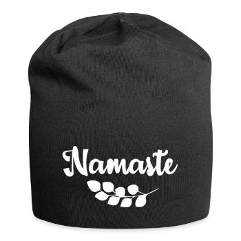 Cadeau de yoga pour Yogis Méditation Idée cadeau Om - Bonnet en jersey - noir - Devant