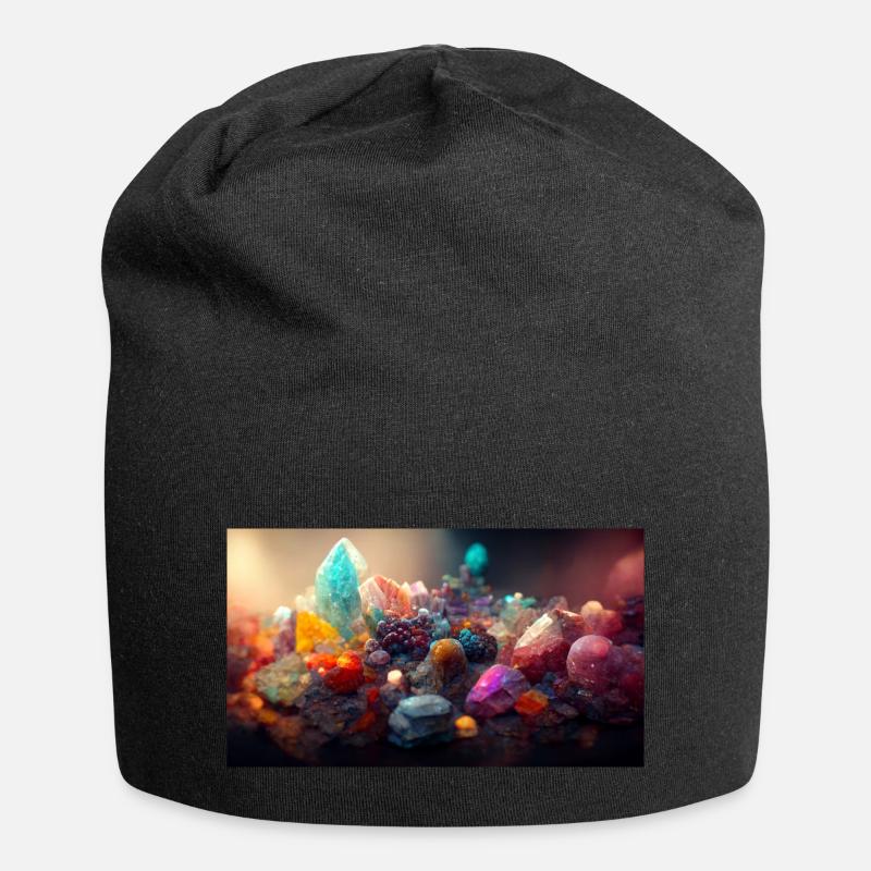 Crystal cove - Jersey Beanie - black