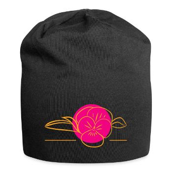 Flower Flower Plant - Jersey Beanie - black - Front