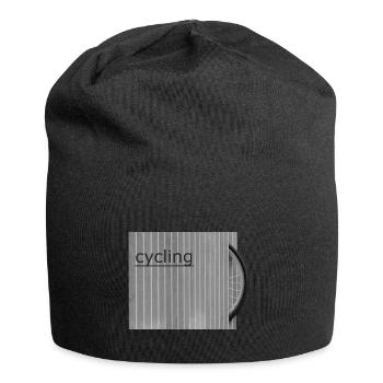 The modern cyclist parks his bike like this - Jersey Beanie - black - Front