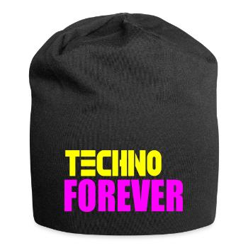 Techno forever - Jersey Beanie - black - Front