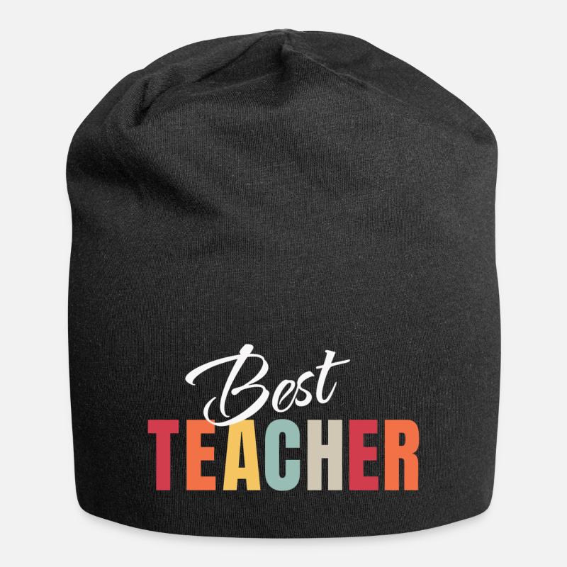 BEST TEACHER - Bonnet en jersey - noir