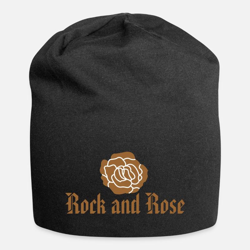 Rock and Rose - Jersey Beanie - black