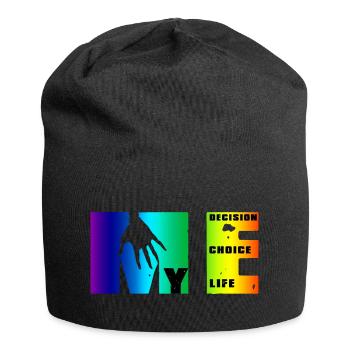 Manifesto of Me: Choice, Decision, Life - Jersey Beanie - black - Front