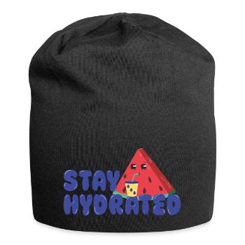 Sommer - Jersey-Beanie - Schwarz - Vorne