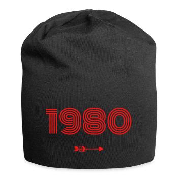 Born in 1980 - Jersey Beanie - black - Front