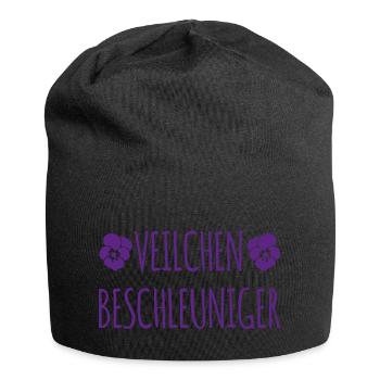 veilchenbeschleuniger - Jersey-Beanie - Schwarz - Vorne