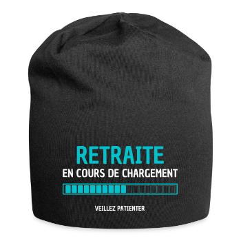 RETRAITE EN COURS DE CHARGEMENT VEUILLEZ PATIENTER - Bonnet en jersey - noir - Devant
