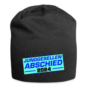 Junggesellen Abschied 2024 - Jersey-Beanie - Schwarz - Vorne