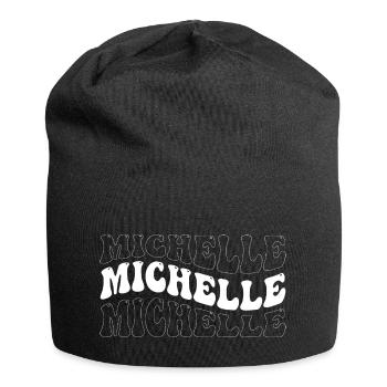 Funny Michelle Groovy 4 Men Women Cool Michelle - Jersey Beanie - black - Front