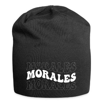 Lustige Morales Groovy 4 Männer Frauen Cool Morales Krawatte - Jersey-Beanie - Schwarz - Vorne