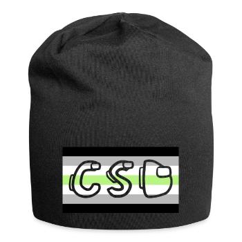 agender pride csd - Jersey-Beanie - Schwarz - Vorne