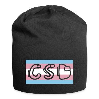 trans pride flag csd - Jersey-Beanie - Schwarz - Vorne