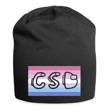 bigender pride CSD - Jersey-Beanie - Schwarz - Vorne
