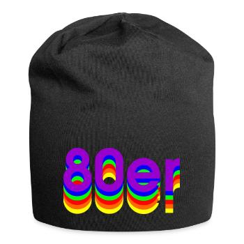 Années 80 - Bonnet en jersey - noir - Devant