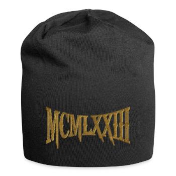 MCMLXXIII 1973 50. Geburtstag B-Day Geburtstagsgeschenk - Jersey-Beanie - Schwarz - Vorne