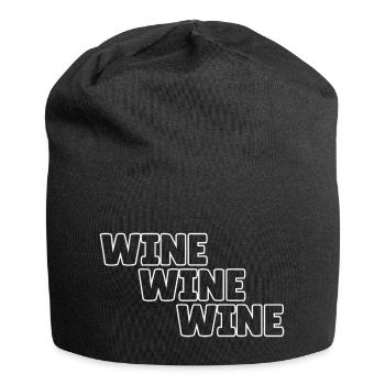 wine wine wine - Jersey Beanie - black - Front