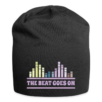 The Beat goes on DJ Musician Equalizer - Jersey Beanie - black - Front