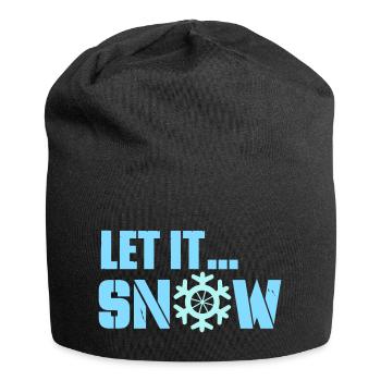 qu’il neige - Bonnet en jersey - noir - Devant