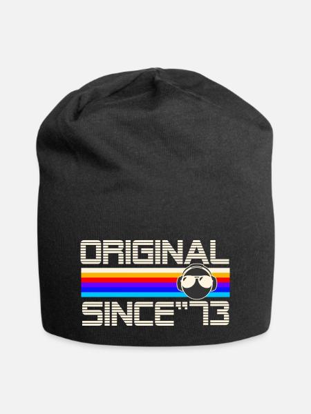 Seit 73 - Jersey-Beanie - Schwarz