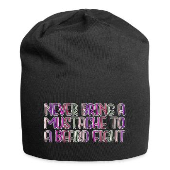 joke christmas funny beard beard fear harden beard - Jersey-Beanie - Schwarz - Vorne