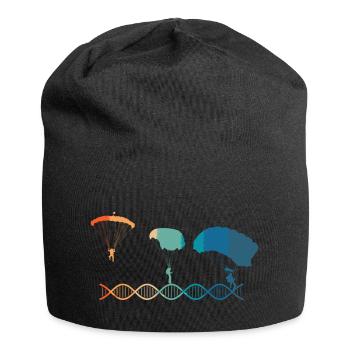 Fallschirme sind Teil meiner DNA - Jersey-Beanie - Schwarz - Vorne