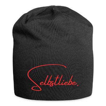 Selbstliebe - Jersey-Beanie - Schwarz - Vorne
