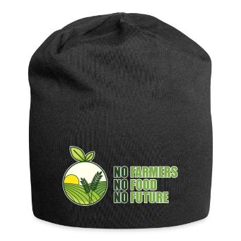 No Farmers - No Food - No Future - Jersey-Beanie - Schwarz - Vorne
