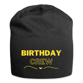 Birthday Crew - Jersey Beanie - black - Front