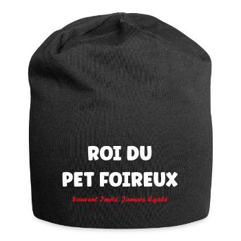 Roi du pet foireux - Bonnet en jersey - noir - Devant