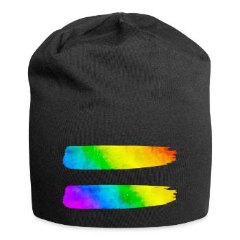 Equality LGBT Pride Awareness Gay Lesbian - Jersey Beanie - black - Front
