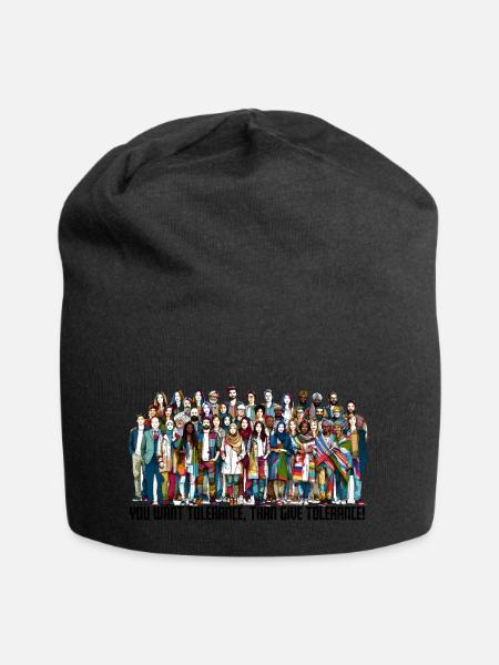 Menschen2024 Pride - Jersey-Beanie - Schwarz