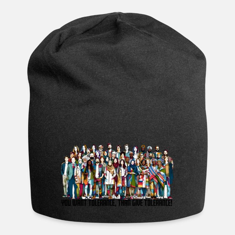 Menschen2024 Pride - Jersey-Beanie - Schwarz