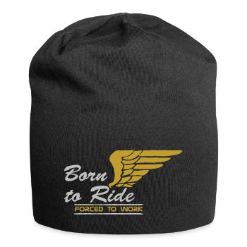 T-shirt Born to Ride : libérez votre liberté ! - Bonnet en jersey - noir - Devant