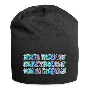 electrical engineer electrical electrician gift - Jersey-Beanie - Schwarz - Vorne