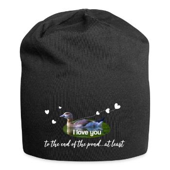 love you I love you - Jersey-Beanie - Schwarz - Vorne