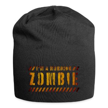 I'm a morning zombie - Bonnet en jersey - noir - Devant