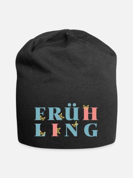 Bring spring into your home - Spring at last - Jersey Beanie - black