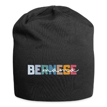 Cadeau de maman bernoise Bouvier bernois cadeau moderne - Bonnet en jersey - noir - Devant