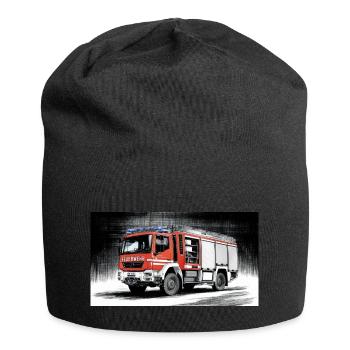 Camion de pompiers - Bonnet en jersey - noir - Devant
