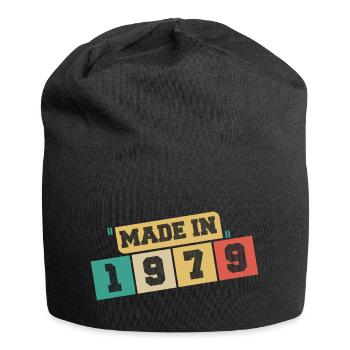 1979 Geburtstag 1979 Jahrgang 1979 Geburtstag - Jersey-Beanie - Schwarz - Vorne