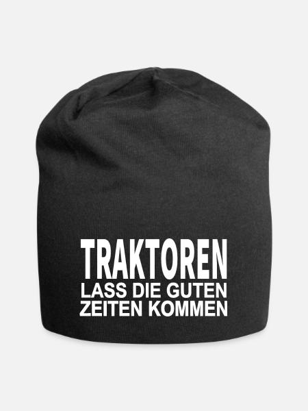 Traktor - Jersey-Beanie - Schwarz