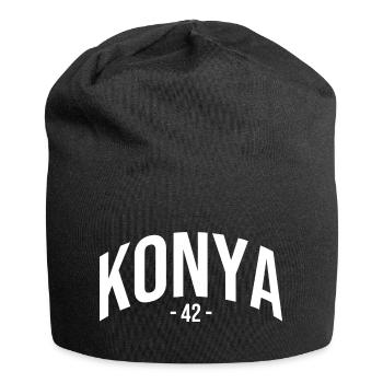 Konya 42 Türkei Turkiye Geschenk Urlaub TR Türk - Jersey-Beanie - Schwarz - Vorne