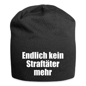 Finally no longer a criminal - Jersey Beanie - black - Front