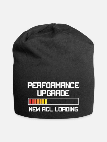 Funny Knee Surgery Torn ACL Performance Upgrade - Jersey-Beanie - Schwarz